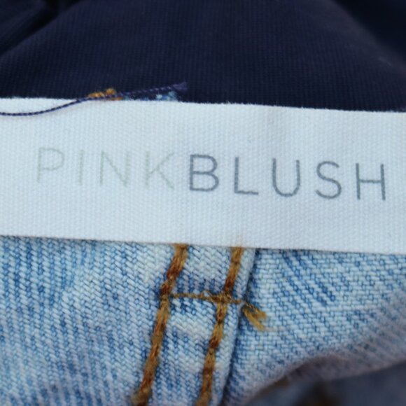 Pinkblush Light Blue Jean Shorts - Picture 6 of 7